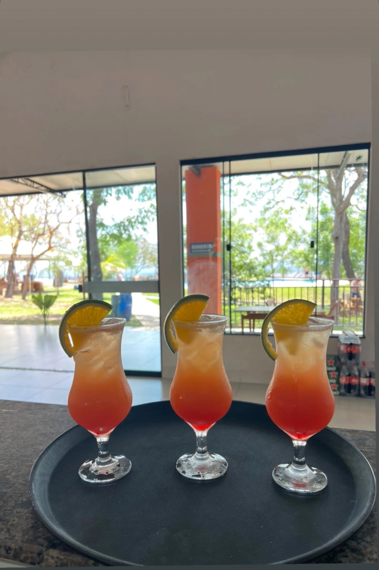Drinks do Balneário Mirante do Futuro